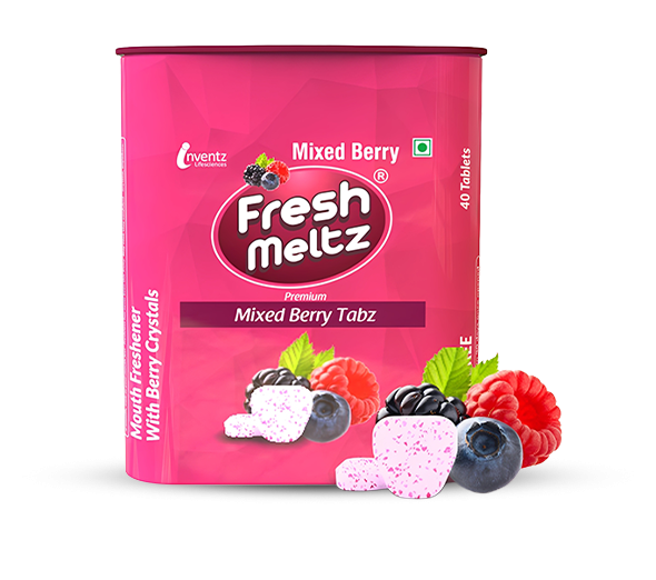 FreshMeltz Instant Mouth Freshener Tabz, Mixed Berry Flavoured