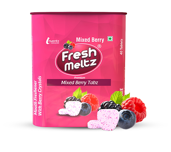 FreshMeltz Instant Mouth Freshener Tabz, Mixed Berry Flavoured